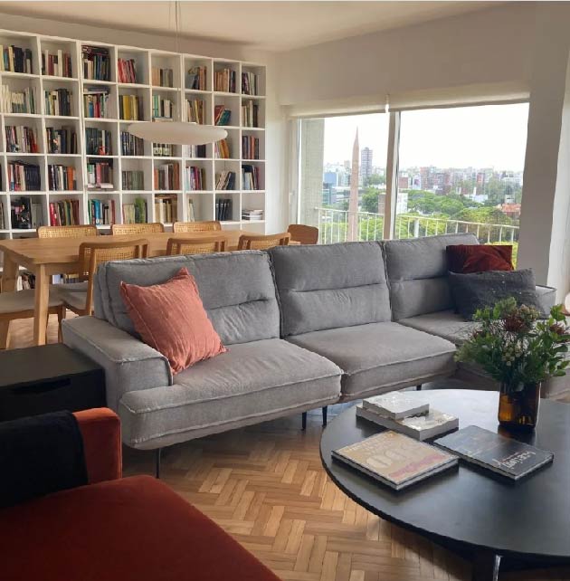 Imagen living diseñado por Home Sapiens